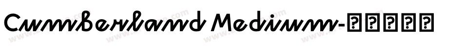 Cumberland Medium字体转换